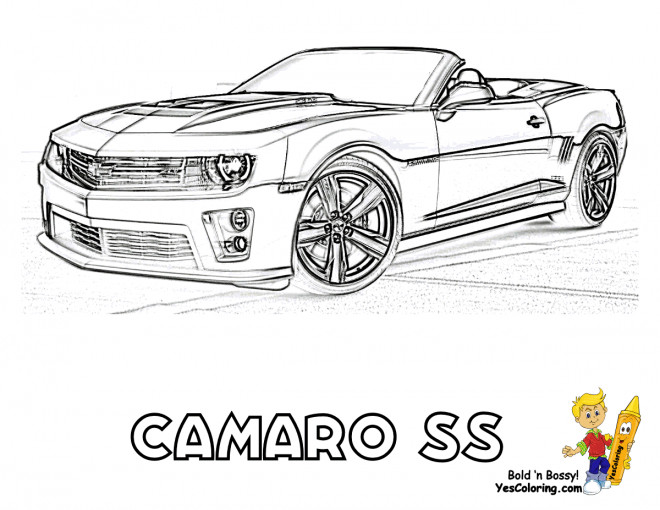 Coloriage et dessins gratuits Chevrolet Camaro SS à imprimer
