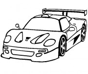 Coloriage Automobile Ferrari modèle F40