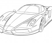 Coloriage et dessins gratuit Ferrari 458 à imprimer