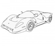 Coloriage et dessins gratuit Ferrari à colorier à imprimer