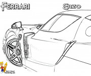 Coloriage Ferrari Enzo extérieur