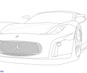 Coloriage Ferrari modèle F430