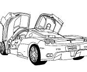 Coloriage Ferrari modèle F430 portes ouvertes