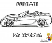 Coloriage Ferrari SA Aperta