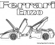 Coloriage Illustration Ferrari Enzo