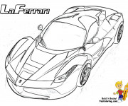 Coloriage et dessins gratuit Laferrari stylisé à imprimer