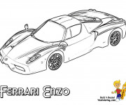 Coloriage Le Modèle Enzo de Ferrari