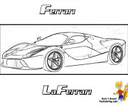 Coloriage Nouveau modèle de Ferrari Evolution