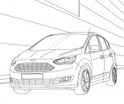 Coloriage Auto Ford en couleur