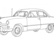 Coloriage Ford ancien Modèle