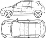Coloriage Ford Fiesta