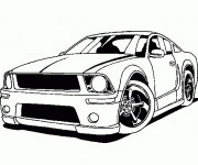 Coloriage Ford Mustang