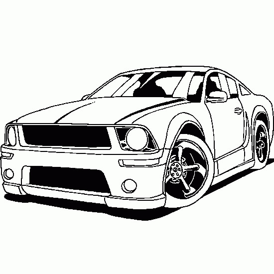 coloriage ford mustang dessin gratuit a imprimer de chien mignon