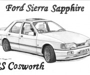 Coloriage Ford Sierra Sapphire