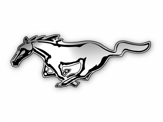 Coloriage et dessins gratuits Logo Mustang à imprimer