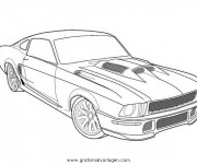 Coloriage Modèle Ford Mustang GT