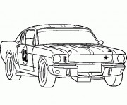 Coloriage et dessins gratuit Voiture de Course Ford à imprimer