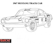 Coloriage Voiture Ford Mustang 1967