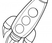 Coloriage Fus&eacute;e facile vecteur