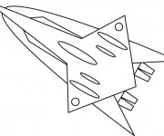 Coloriage Fus&eacute;e volante