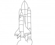 Coloriage Vaisseau spatial am&eacute;ricain