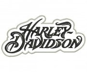 Coloriage Logo de maison de Moto Harley Davidson