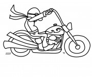 Coloriage Moto Harley Davidson vectoriel