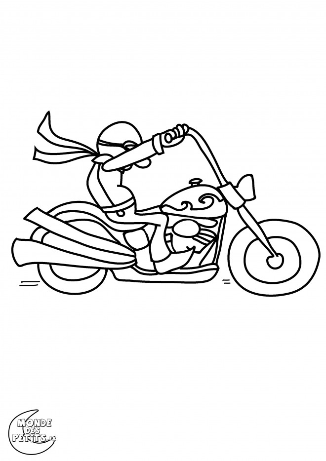 Coloriage Moto Harley Davidson Vectoriel Dessin Gratuit à