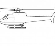 Coloriage Hélicoptère à compléter