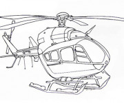 Coloriage H&eacute;licopt&egrave;re &agrave; d&eacute;corer