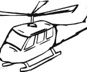 Coloriage Illustrations H&eacute;licopt&egrave;re