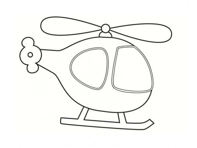 Coloriage et dessins gratuits Mini Hélicoptère Disney à imprimer