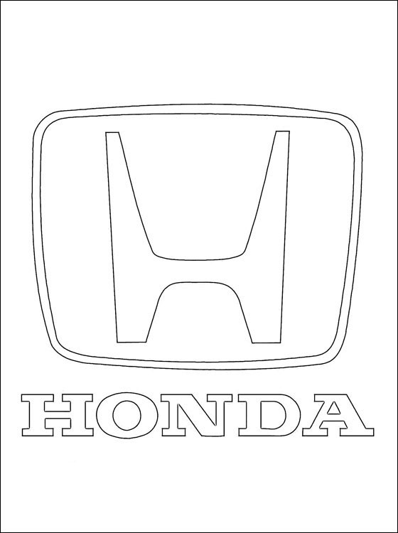Coloriage et dessins gratuits Logo Honda à imprimer