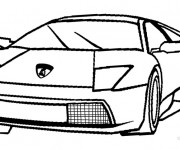 Coloriage Automobile Italien Lamborghini