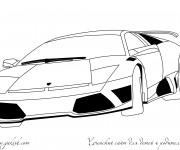 Coloriage Lamborghini &agrave; t&eacute;l&eacute;charger