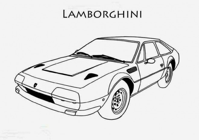 Coloriage Voiture Lamborghini Gratuit