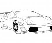 Coloriage Lamborghini Aventador