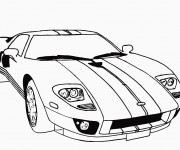 Coloriage et dessins gratuit Lamborghini classique à imprimer