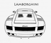 Coloriage Lamborghini coupé