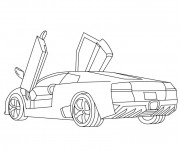 Coloriage Lamborghini Diabolo