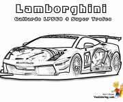 Coloriage Lamborghini Gallardo LP560