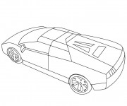 Coloriage Lamborghini Huracan en ligne