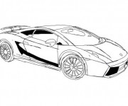 Coloriage Lamborghini italien