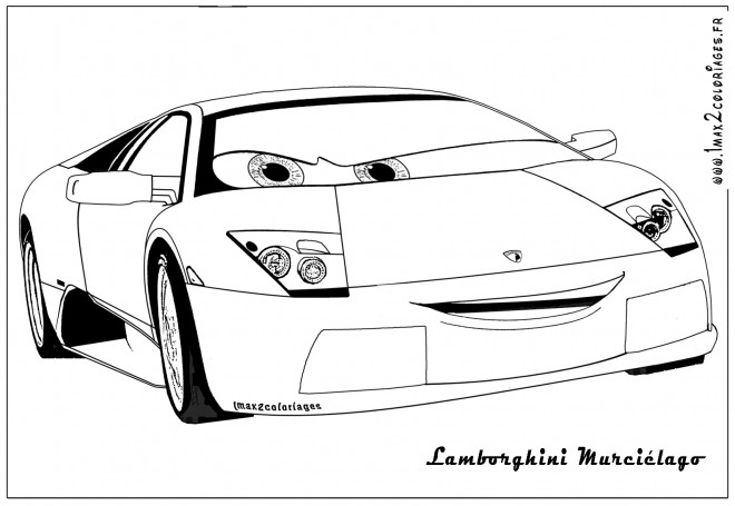Coloriage Lamborghini A Imprimer