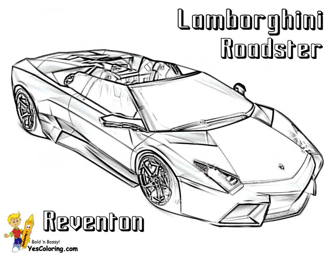 Coloriage et dessins gratuits Lamborghini Reventon à imprimer