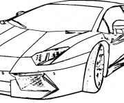 Coloriage Lamborghini Veneno