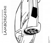 Coloriage Lamborghini voiture VIP