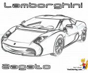 Coloriage Lamborghini Zagato