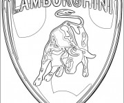 Coloriage Logo Lamborghini