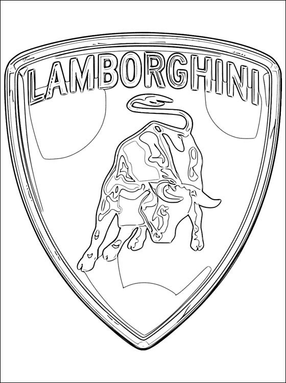 Coloriage et dessins gratuits Logo Lamborghini à imprimer